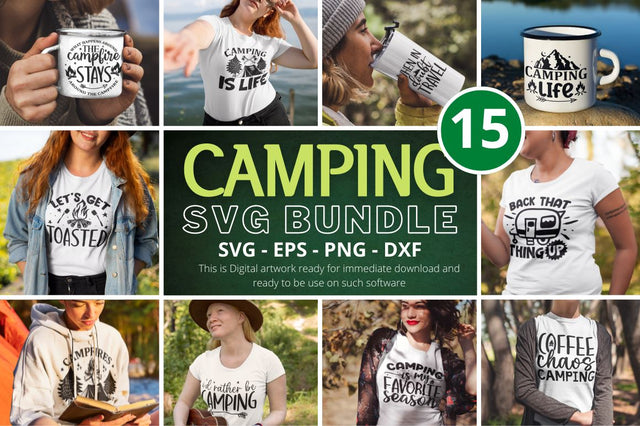Camping Svg Bundle SVG Regulrcrative 