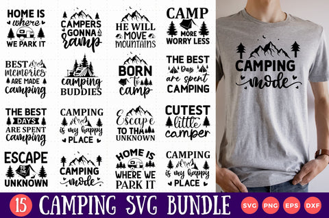 Camping SVG Bundle SVG Regulrcrative 