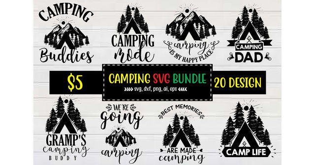 Camping SVG Bundle SVG shah alam 