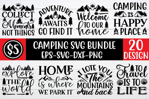 camping svg bundle vol 1 SVG buydesign 