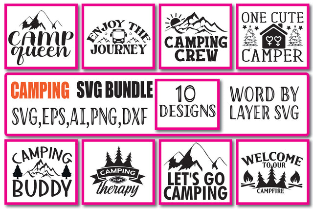 Camping SVG Bundle Vol. 1 SVG Craftlabsvg24 