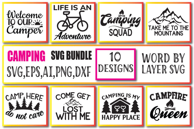 Camping SVG Bundle Vol. 3 SVG Craftlabsvg24 