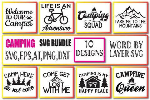 Camping SVG Bundle Vol. 3 SVG Craftlabsvg24 