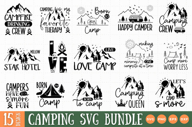 Camping SVG Bundle,Camping SVG designs SVG Regulrcrative 