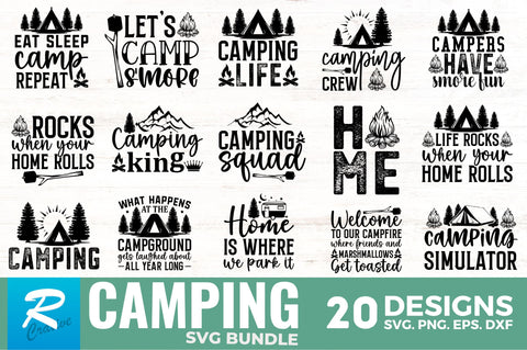 Camping SVG Bundle,Camping SVG DESIGNS SVG Regulrcrative 