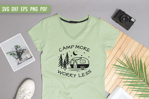 Camping SVG | Camp More Worry Less SVG | Camper SVG SVG Irina Ostapenko 