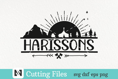 Camping Svg | Camper Svg | Camping Monogram Svg SVG Pinoyart Kreatib 