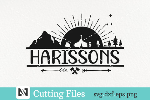 Camping Svg | Camper Svg | Camping Monogram Svg SVG Pinoyart Kreatib 