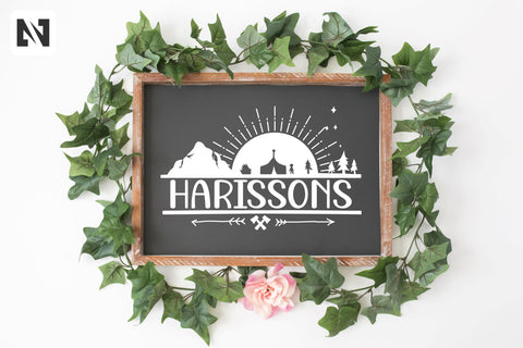 Camping Svg | Camper Svg | Camping Monogram Svg SVG Pinoyart Kreatib 