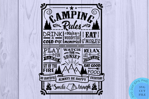 Camping Svg Camping Rules Svg Camp Rules Svg Camper Svg Camper Rules Svg Camp Rules Svg Camp Rules Poster Camping Poster Svg Camping SVG SVG Whistlepig Designs 