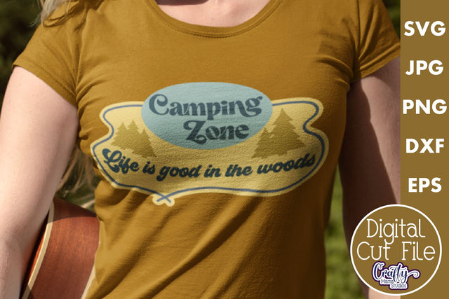 Camping Svg | Camping Zone Mid Century Modern File SVG Crafty Mama Studios 