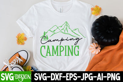 Camping SVG Cut File,Camping SVG Design, Happy Camping SVG ,Camper SVG Design, Adventure SVG Design SVG BlackCatsMedia 