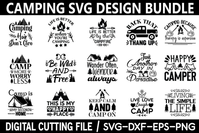 Camping svg design bundle SVG designer krishna 