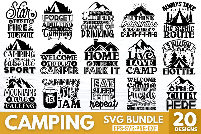 Camping Svg Design Bundle, SVG DESIGNISTIC 
