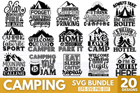 Camping Svg Design Bundle, SVG DESIGNISTIC 