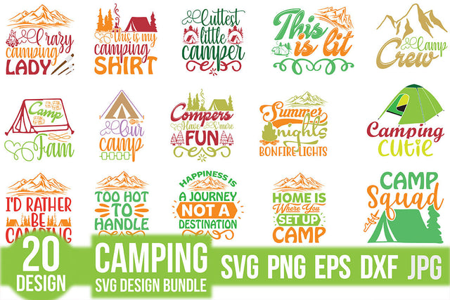 Camping SVG Design Bundle SVG Rupkotha 