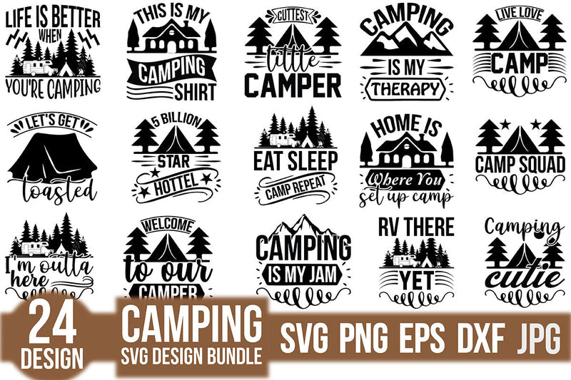 Camping Svg Design Bundle SVG Rupkotha 