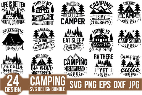 Camping Svg Design Bundle SVG Rupkotha 