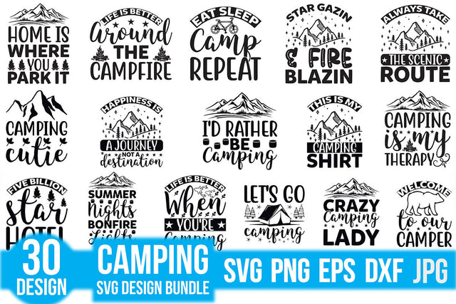 Camping SVG design Bundle SVG Rupkotha 