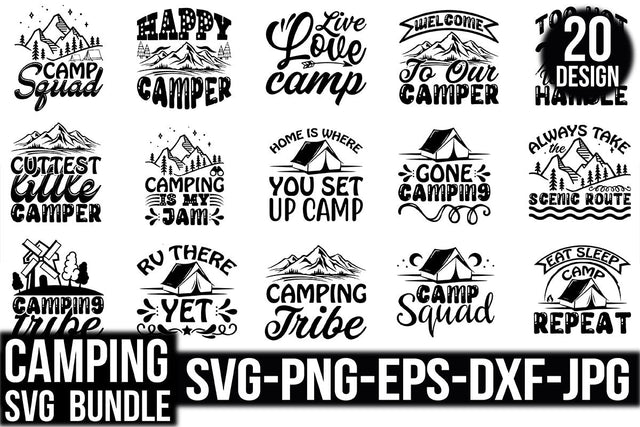 Camping Svg Design Bundle SVG Rupkotha 