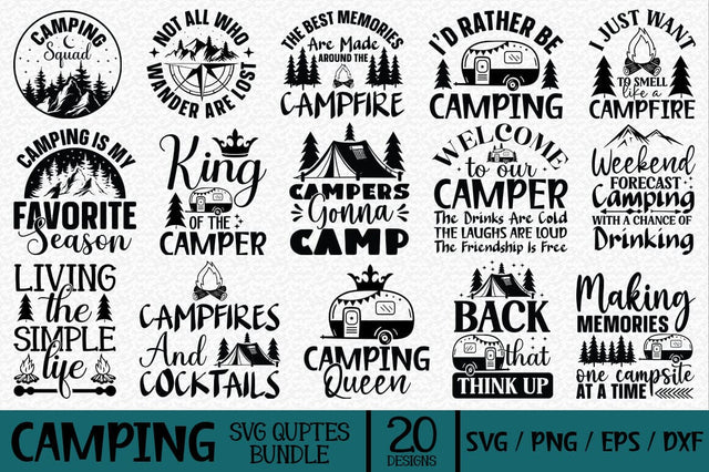 Camping SVG Design Bundle SVG SH_Tee store 