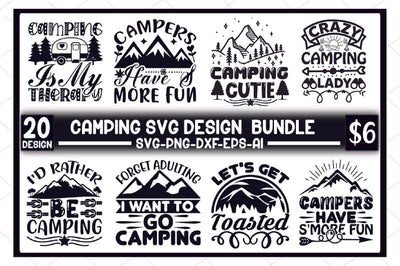Camping Svg Design Bundle SVG SVGista 