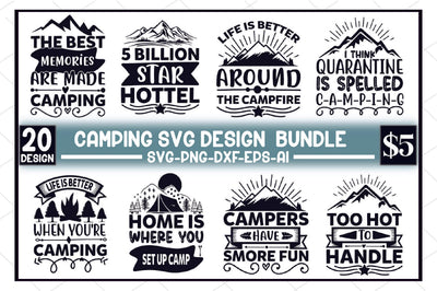 Camping Svg Design Bundle SVG SVGista 