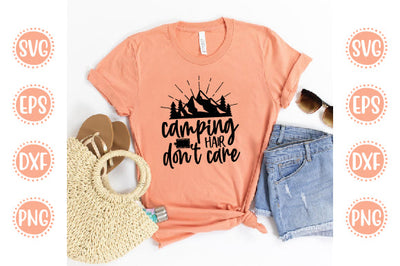 Camping Svg Design camping hair don't care SVG SH_Tee store 