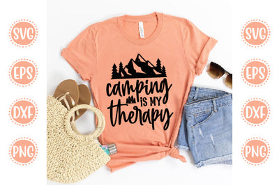 Camping Svg Design camping is my therapy SVG SH_Tee store 