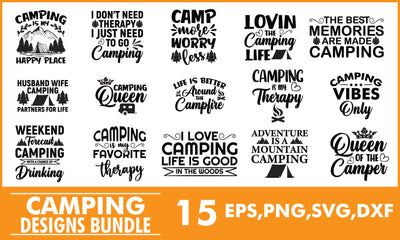 Camping SVG Designs Bundle SVG PatternFeed8 