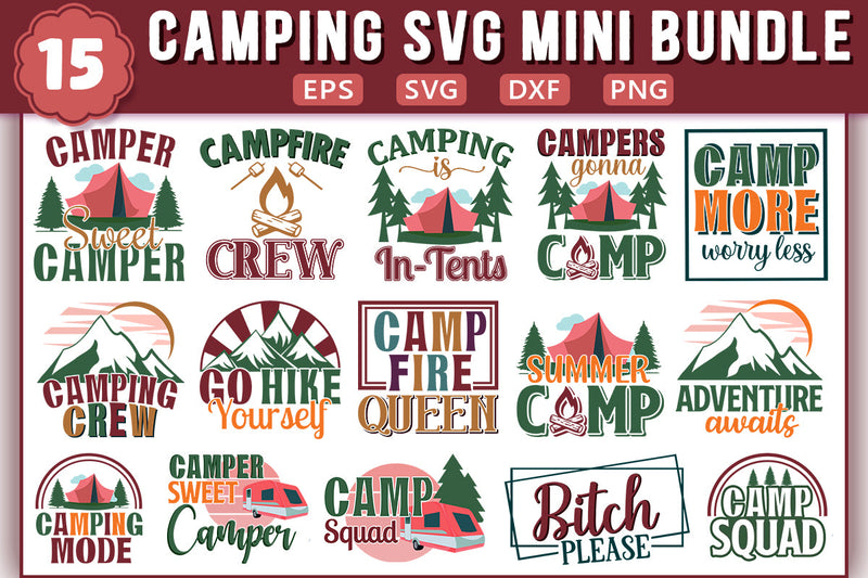 Camping SVG Mini Bundle SVG Shetara Begum 