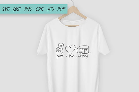 Camping SVG, Peace love camping, Summer SVG, Camper SVG SVG Irina Ostapenko 