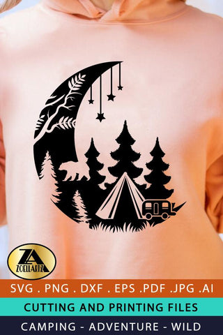 Camping SVG PNG EPS DXF CAMPER SVG Wild Adventure SVG CAMP SVG zoellartz 