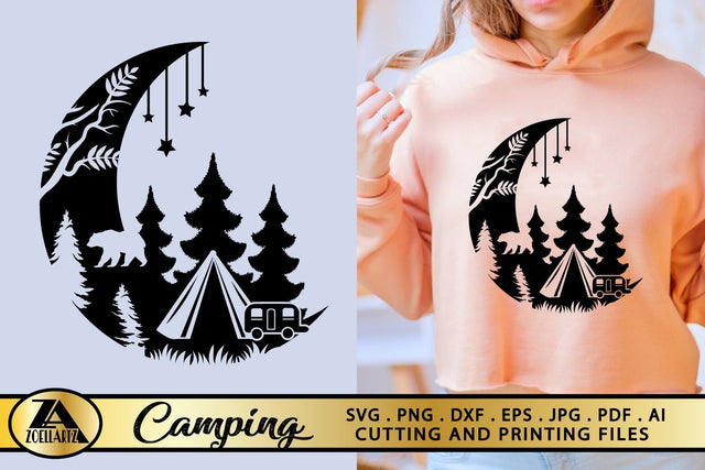 Camping SVG PNG EPS DXF CAMPER SVG Wild Adventure SVG CAMP SVG zoellartz 