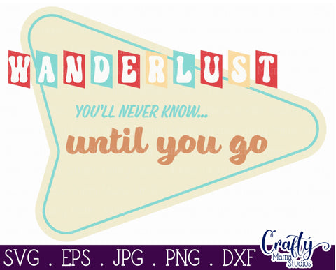 Camping Svg | Wanderlust You Never Know Until You Go Design SVG Crafty Mama Studios 