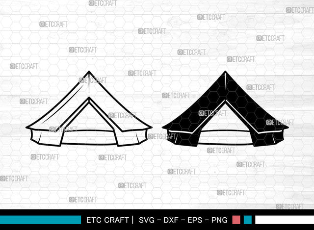 Camping Tent SVG, Tent Svg, Camping Svg, Camping Tent Icon Svg, Hiking Svg, Camping Tent SVG ETC Craft 