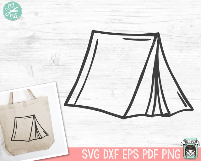 Camping Tent SVG, Tent SVG, Camping SVG, Tent Clipart, Camping png, Adventure svg, Camping Cut File, Outdoors svg, Explore svg, Tent png SVG Wild Pilot 