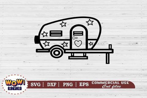 Camping trailers svg,Camping svg, RV svg, Png, Dxf SVG Wowsvgstudio 