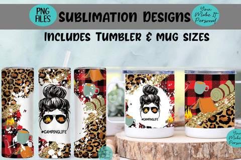 Camping Tumbler and Mug Bundle for Sublimation! Sublimation You Make It Personal 