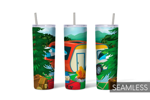 Camping Tumbler Sublimation Sublimation SvgOcean 