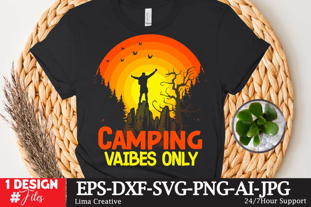 Camping Vibes Only SVG Cute File SVG Insomnia Std 