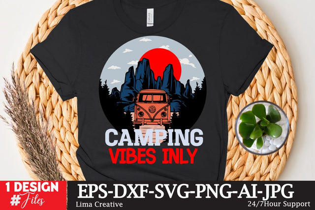 Camping Vibes Only SVG Cute File SVG Insomnia Std 