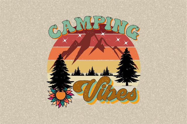 Camping Vibes Sublimation SVGArt 