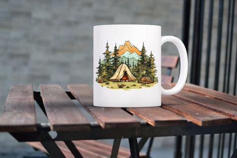 Camping Watercolor Collection clipart Sublimation Regulrcrative 