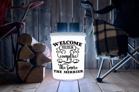 Camping Welcome Sign - Welcome To Our Campfire SVG Pickled Thistle Creative 