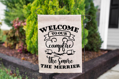 Camping Welcome Sign - Welcome To Our Campfire SVG Pickled Thistle Creative 