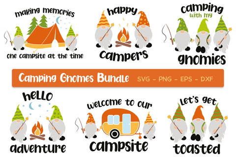 Camping With Gnomes Svg Bundle, Camping Gnome Svg, Camping Svg Bundle SVG SvgMonkeys 