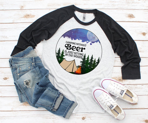 Camping Without Beer | Summer Sublimation Sublimation DIYxe Designs 