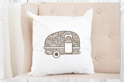 Camping Zentangle - Doodle Art SVG SVG dadan_pm 