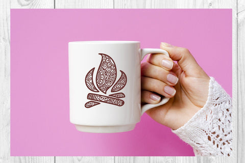 Camping Zentangle - Doodle Art SVG SVG dadan_pm 